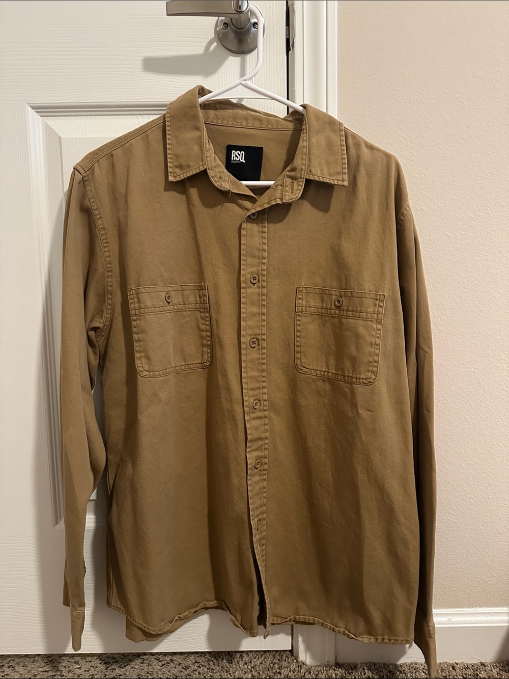 RSQ Caramel/Tan Utility Shirt Jacket